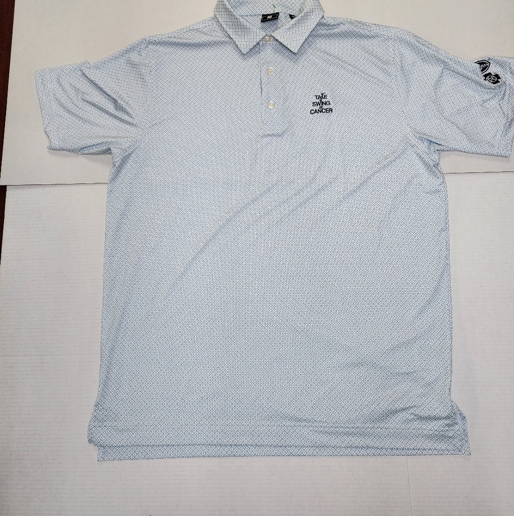 FootJoy Golf Men's Size XL Blue Cross Blue Shield "Take A Swing At Cancer" Shirt